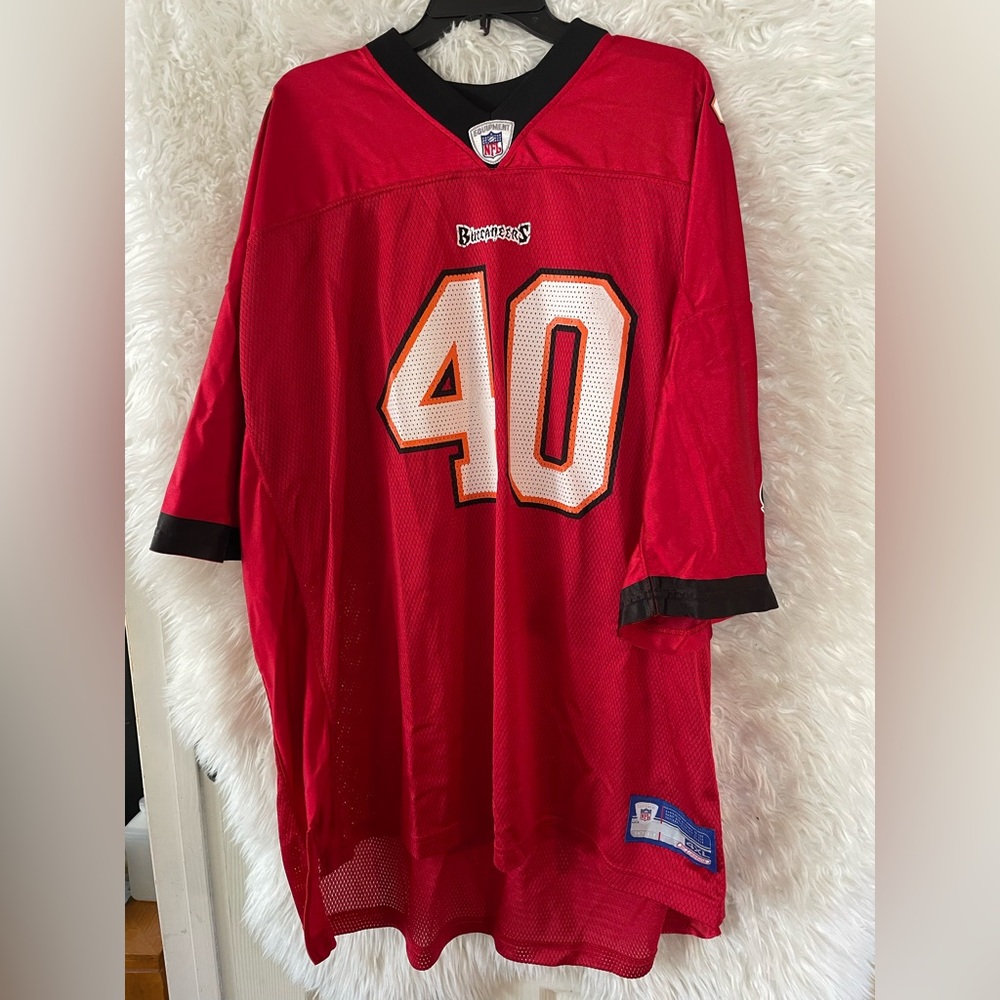 Tampa Bay Buccaneers Mike Alstott #40 Reebok NFL Equipment On Field Jersey. 4XL